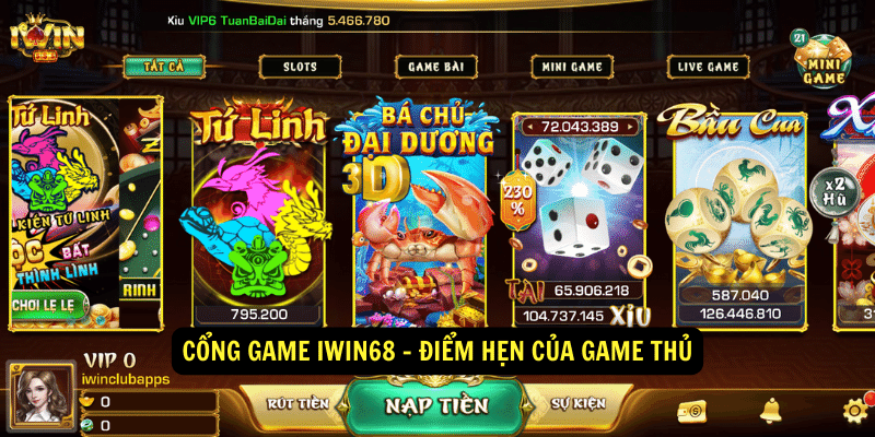 Cong game iwin68 Diem hen cua game thu