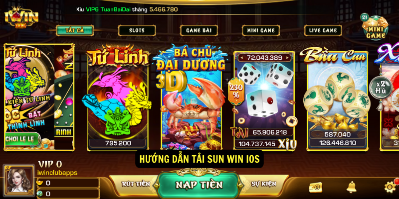 Huong dan tai Sun Win iOS