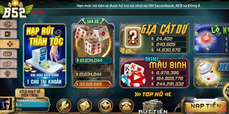 tai game b52 club de trai nghiem nhieu tro choi hap dan